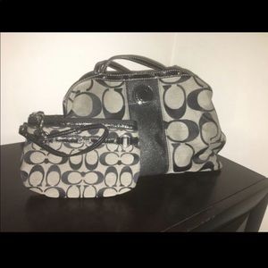 Coach purse and wristlet